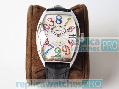 1:1 Replica Franck Muller Crazy Hours Colored Arabic Number Dial Watch